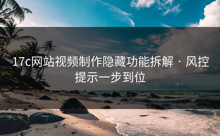 17c网站视频制作隐藏功能拆解 · 风控提示一步到位